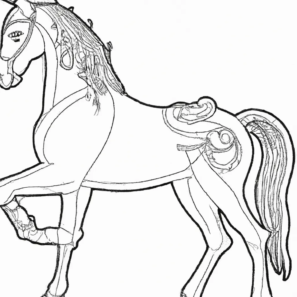 Desenhos de desenhos cavalo