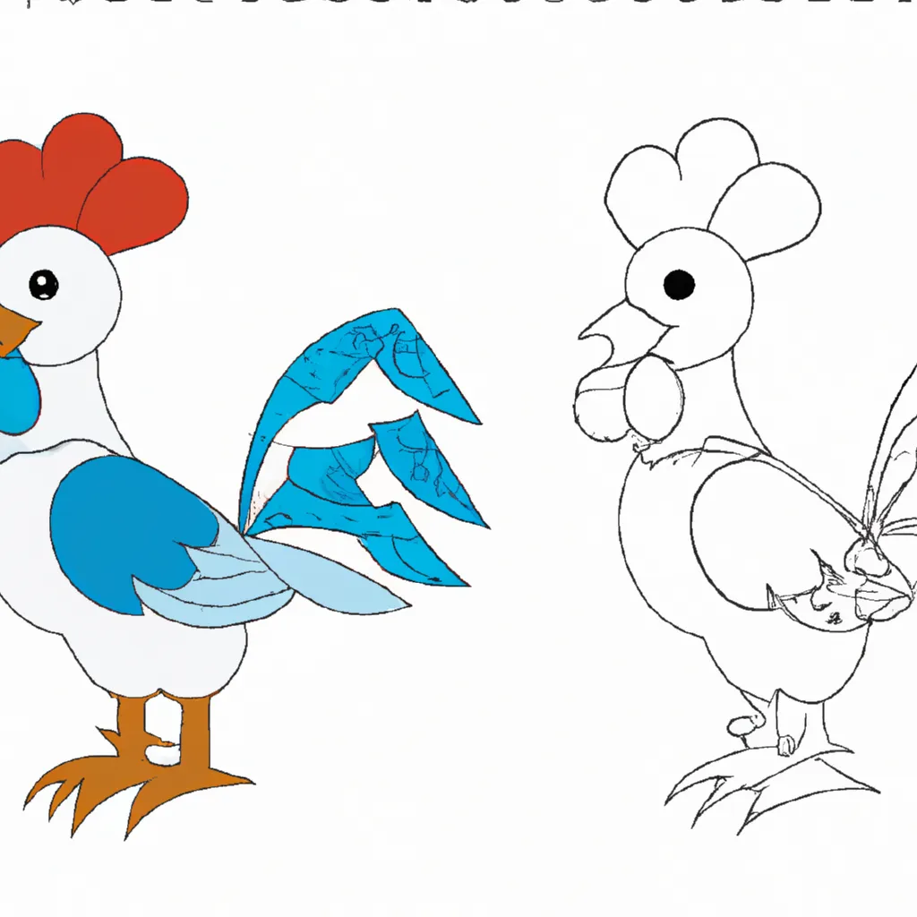 Desenhos de desenhos de frango