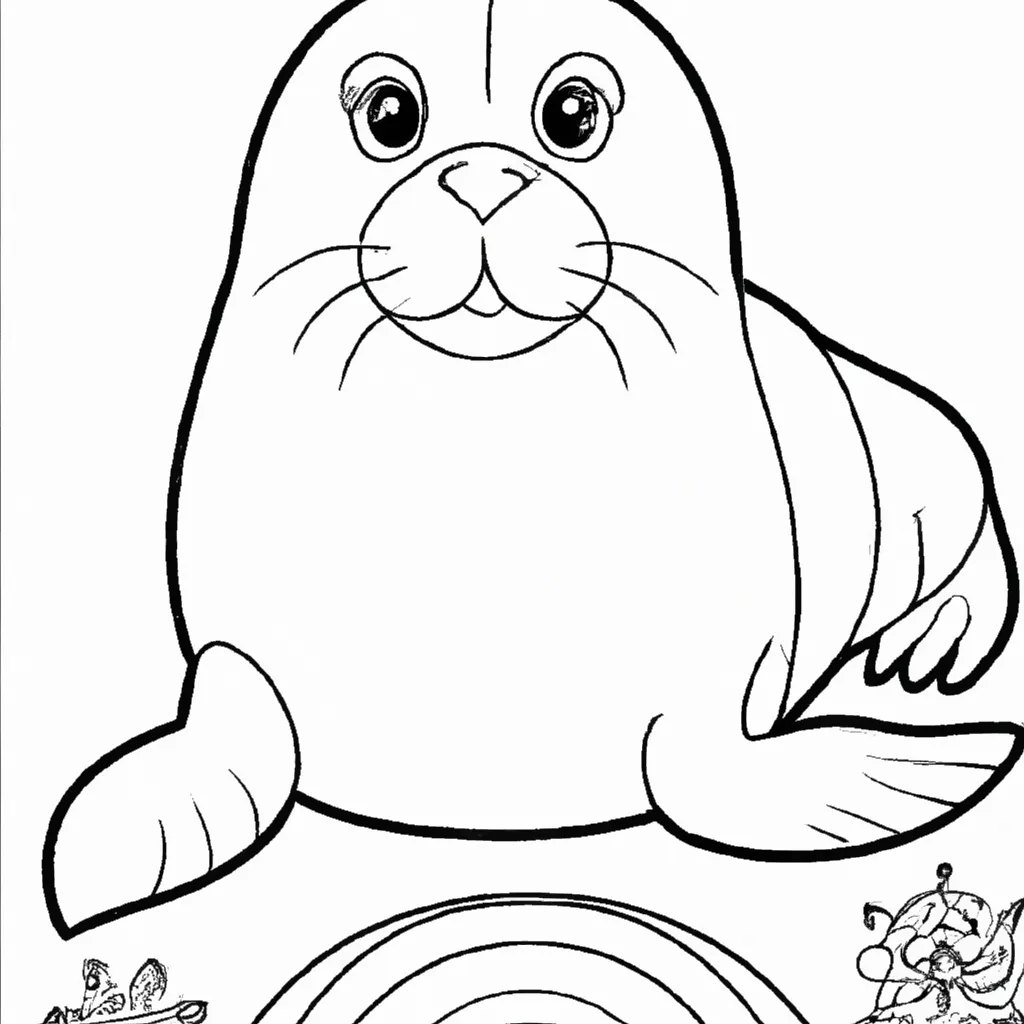 Desenhos de desenhos foca