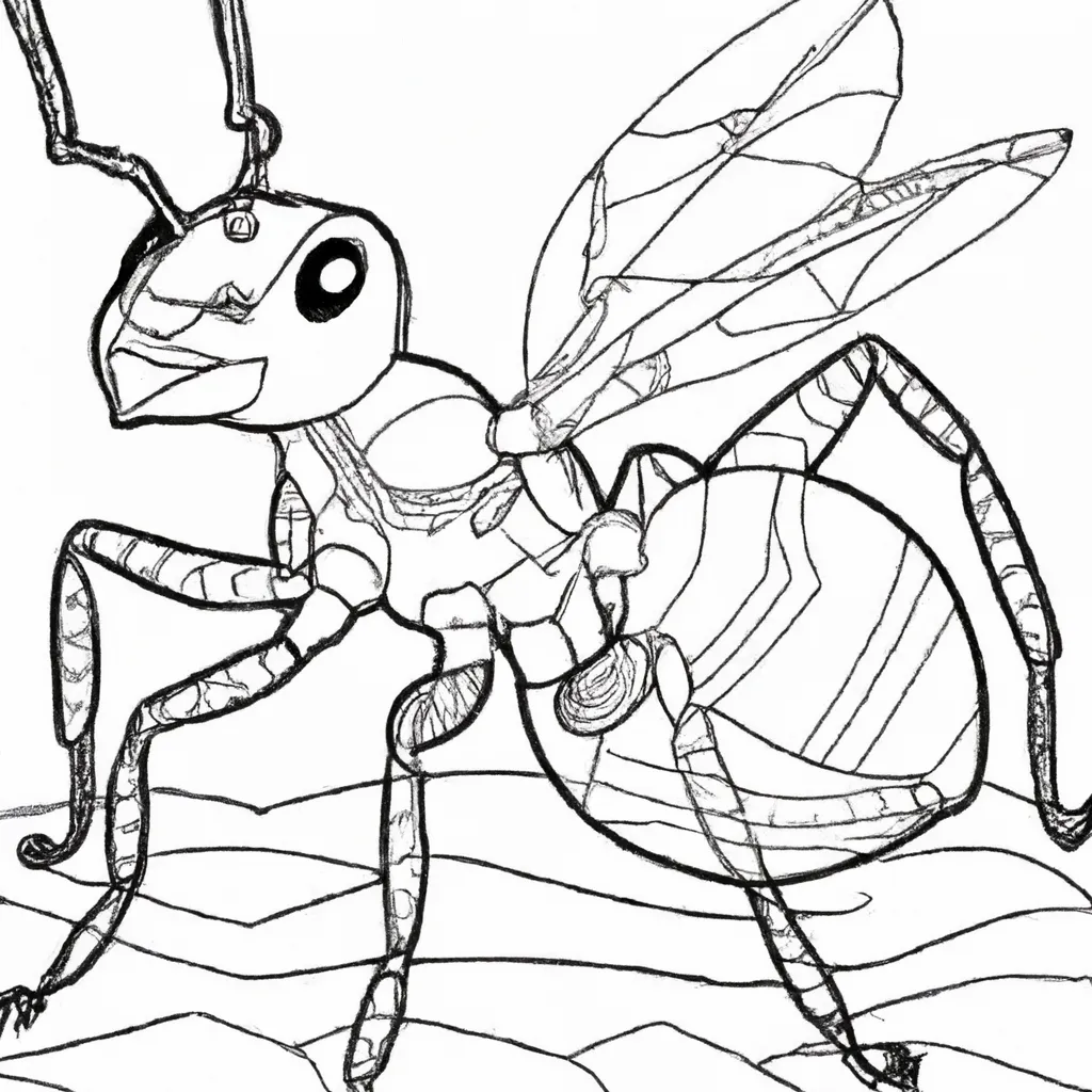 Desenhos de desenhos formiga