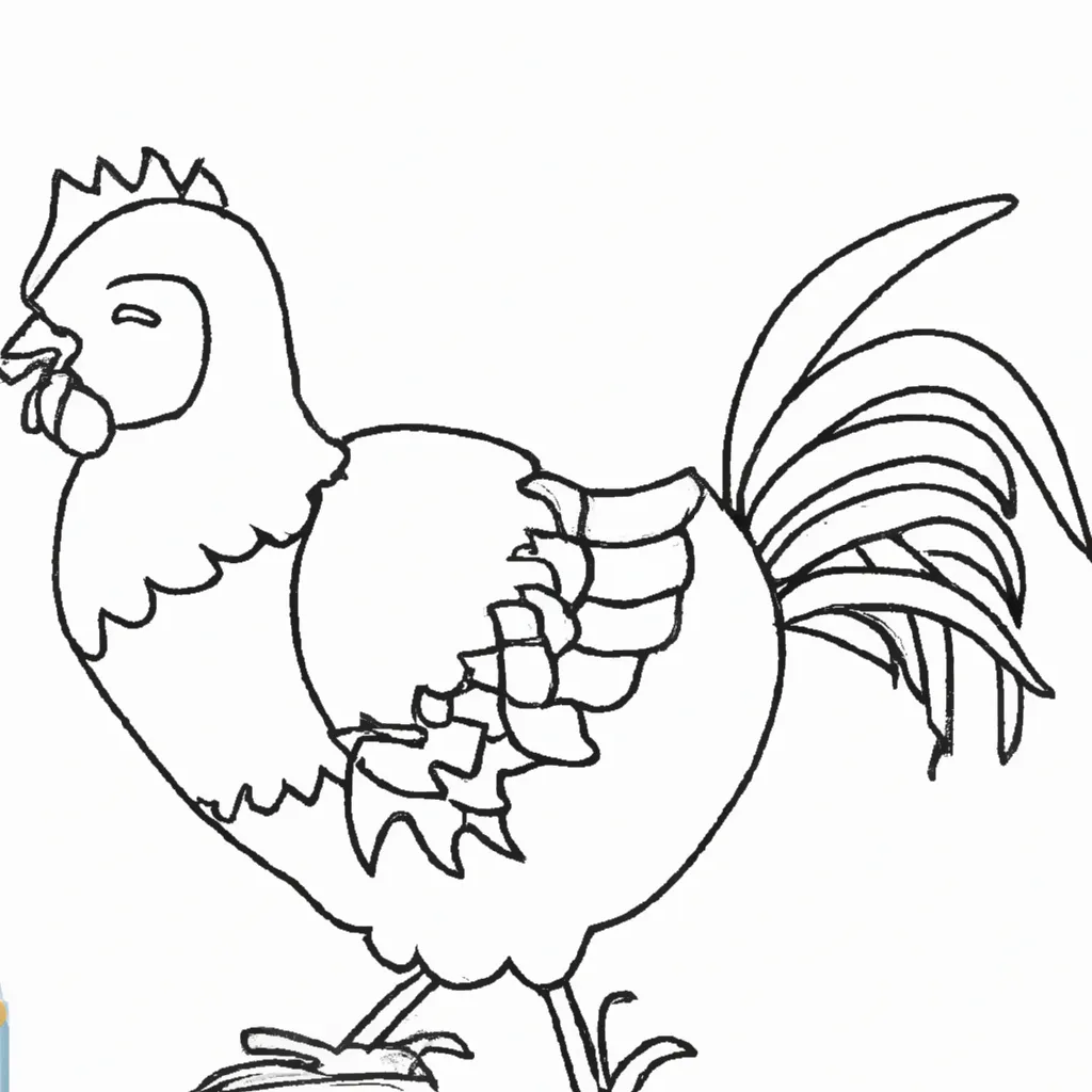 Pinte e Divirta-se: Desenho de Galinha para Colorir! Desenhos de desenhos galinha