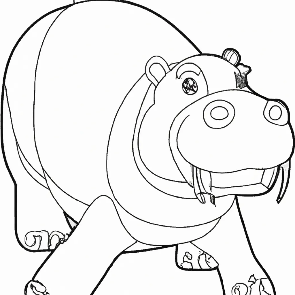 Desenhos de desenhos hipopotamo