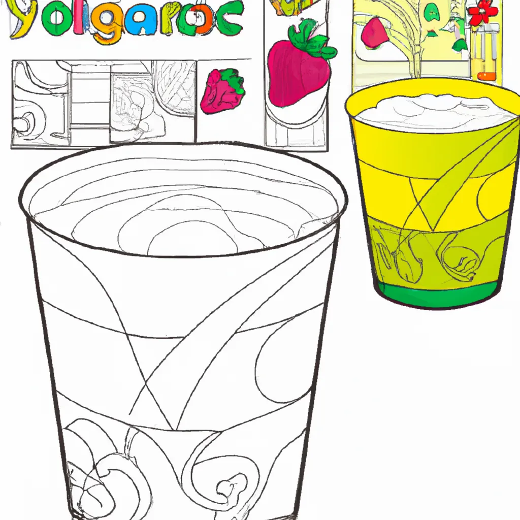Desenhos de desenhos iogurte criativos divertidos