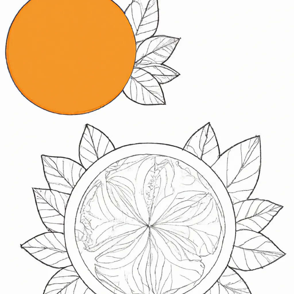 Desenhos de desenhos laranja