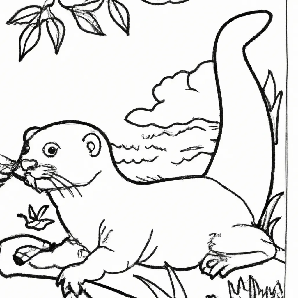 Desenhos de desenhos lontra