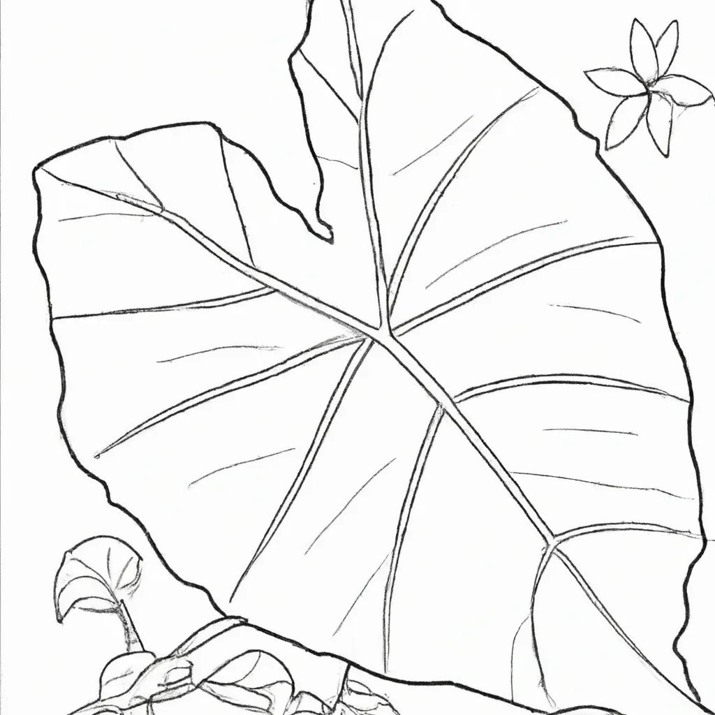 Desenhos de desenhos taioba