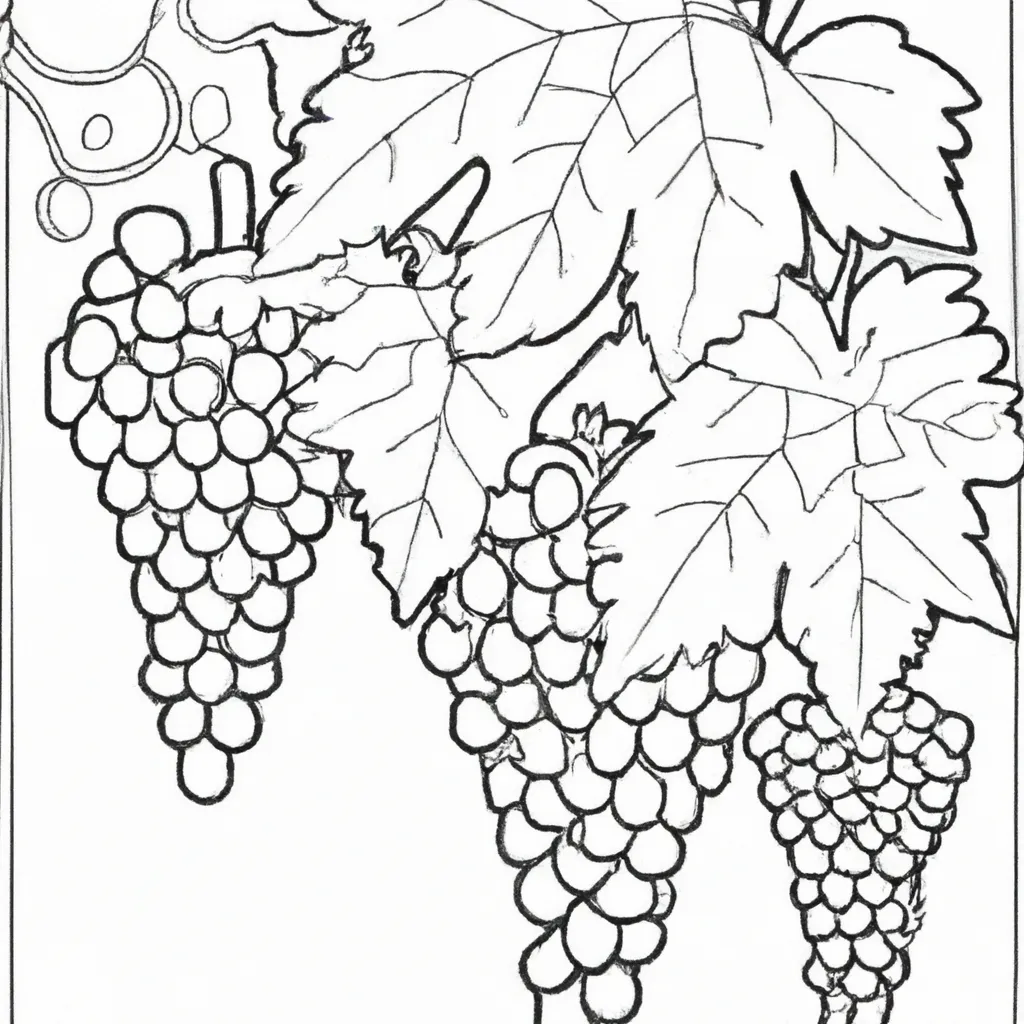 Desenhos de desenhos uva divertidos