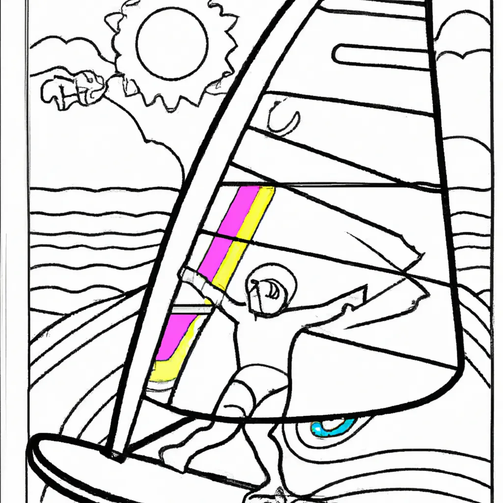Desenhos de desenhos windsurf