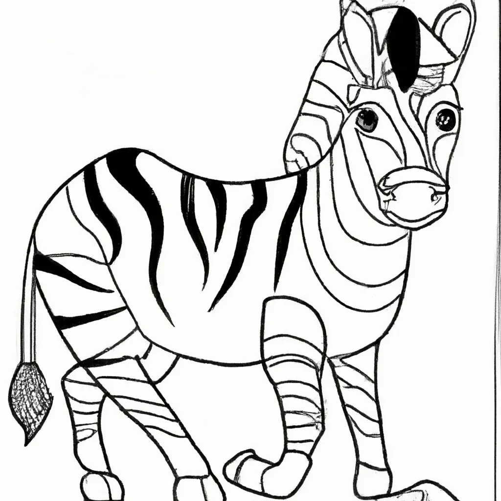 Desenhos de desenhos zebra