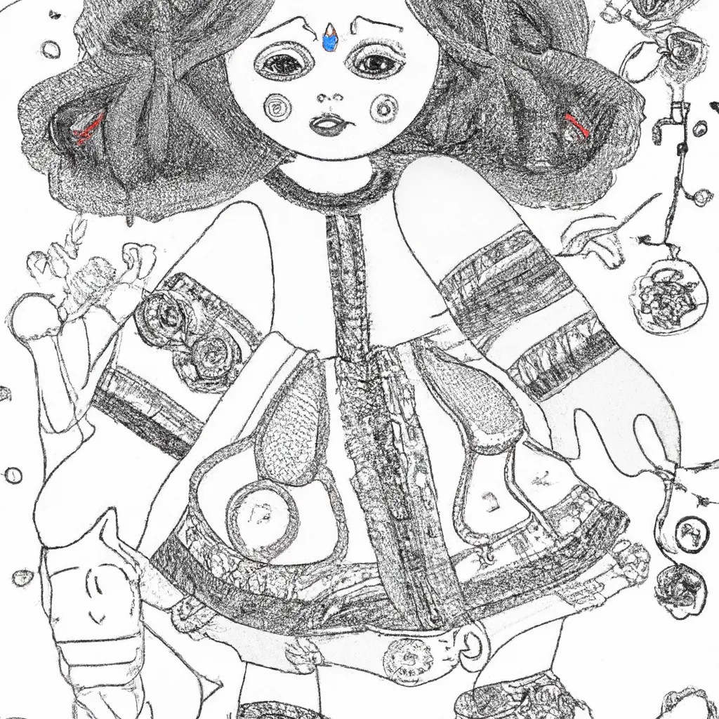 desenho de boneca desenhos arte criatividade crianca