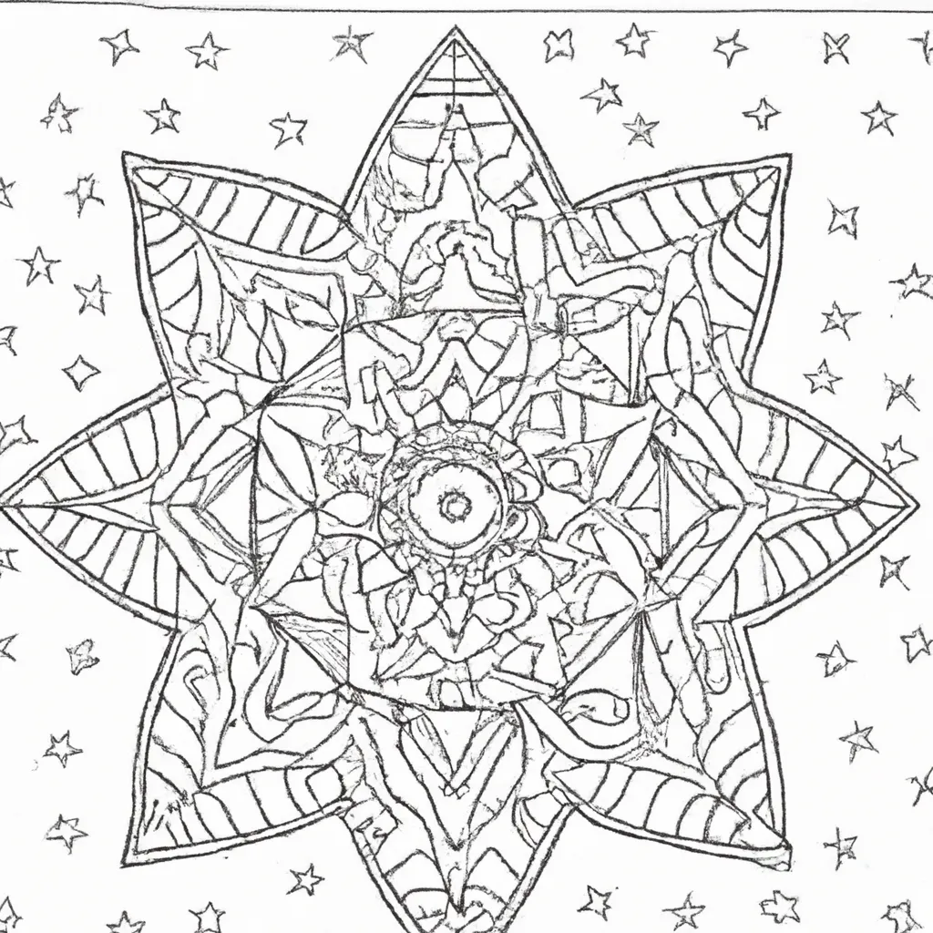 desenho de desenhar estrelas