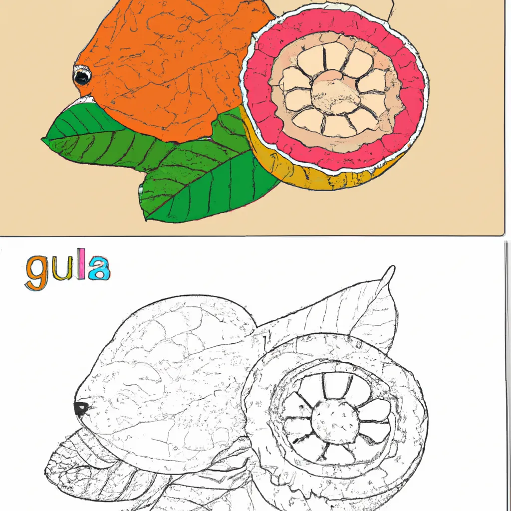 desenho de desenhe goiaba facil rapido