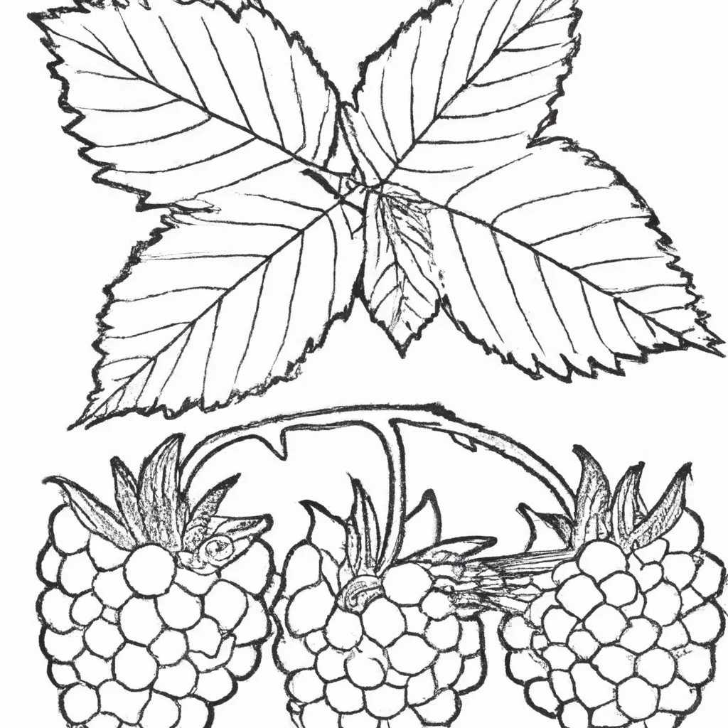 desenho de desenho framboesa