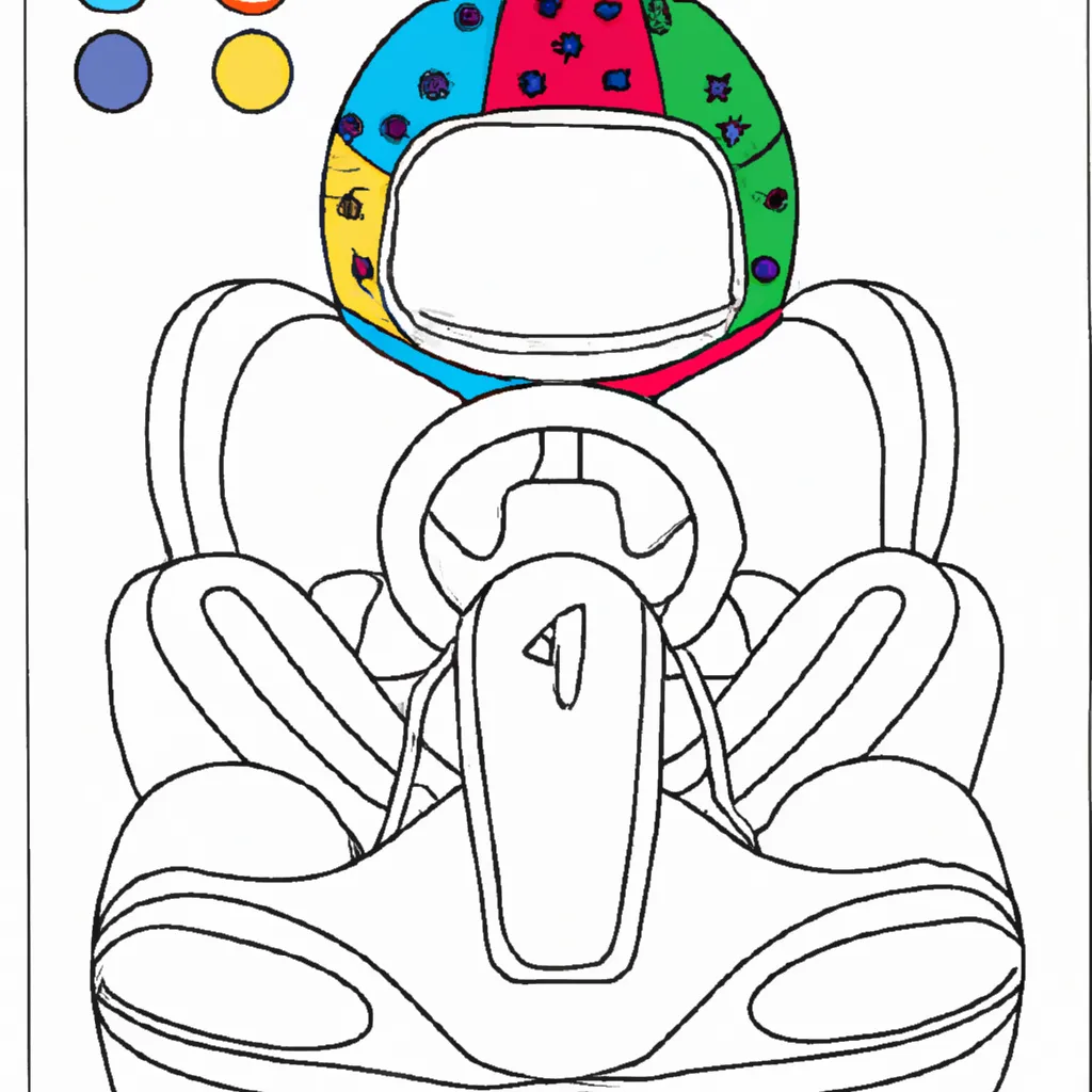 desenho de desenho kart corrida ilustracao animacao