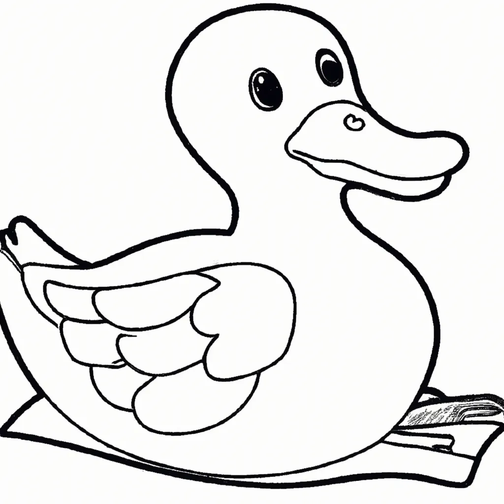 desenho de desenho pato animado infantil