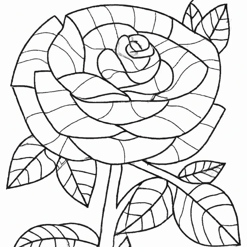 desenho de desenho rosa flor arte linda