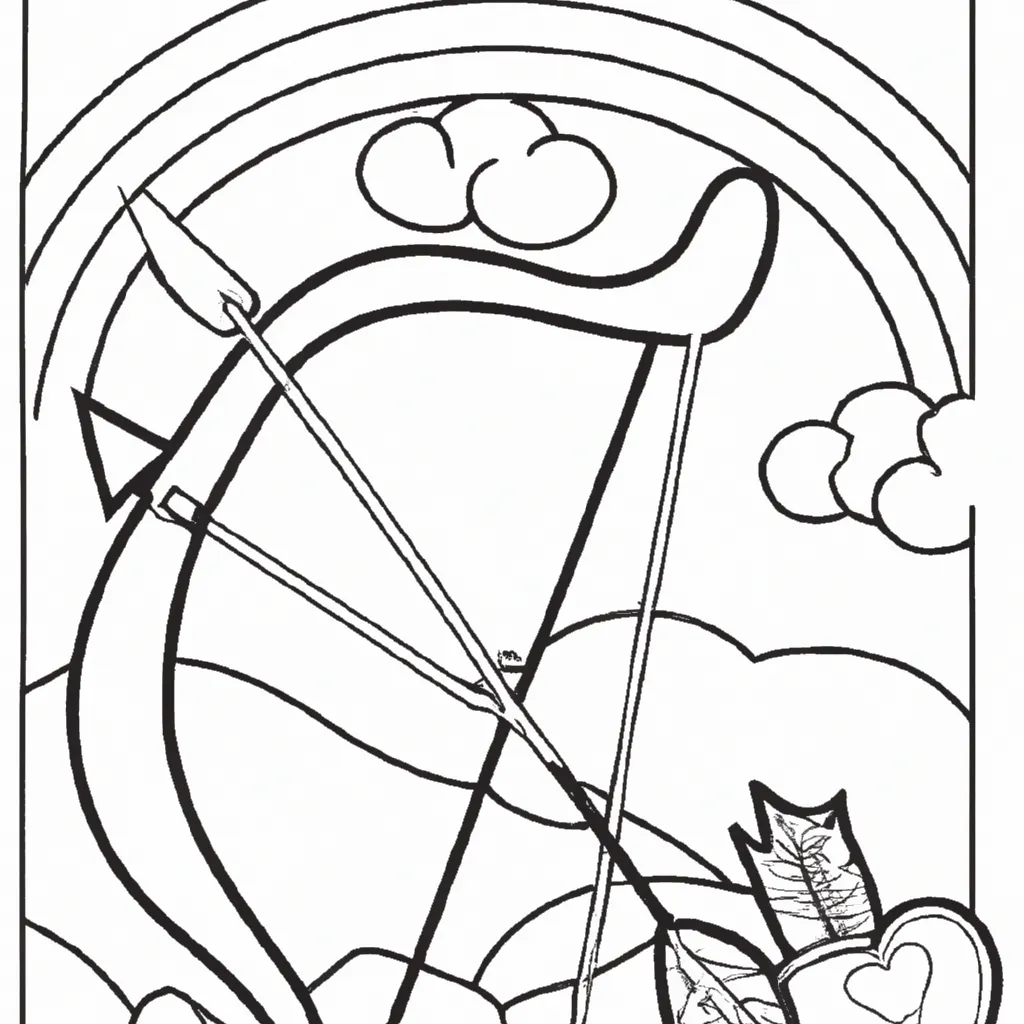 desenho de desenhos arco flecha