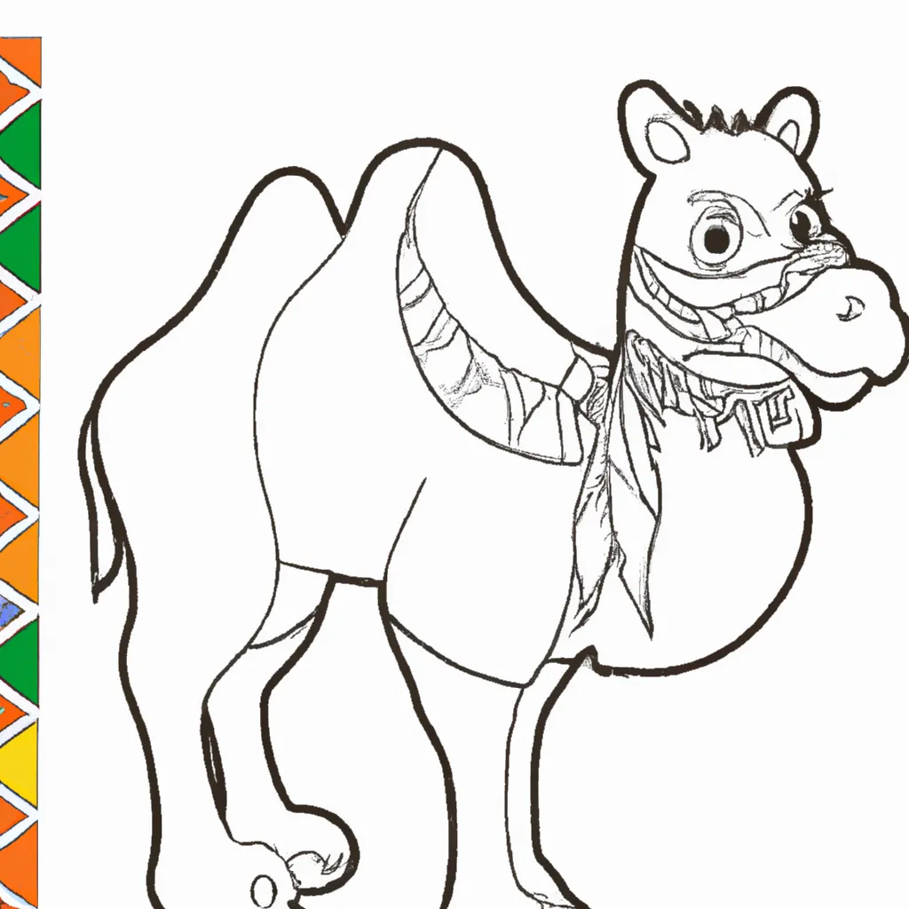 desenho de desenhos camelo