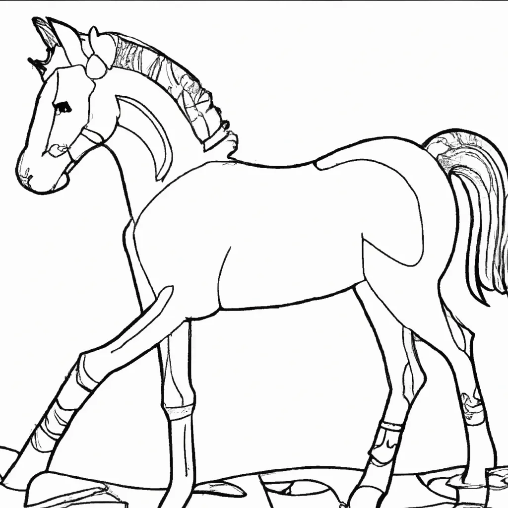 desenho de desenhos cavalo