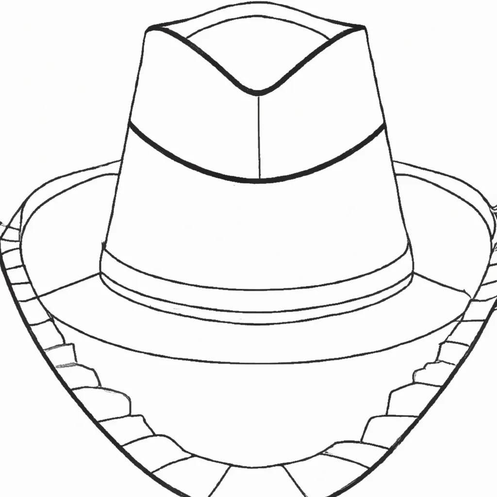 desenho de desenhos chapeu