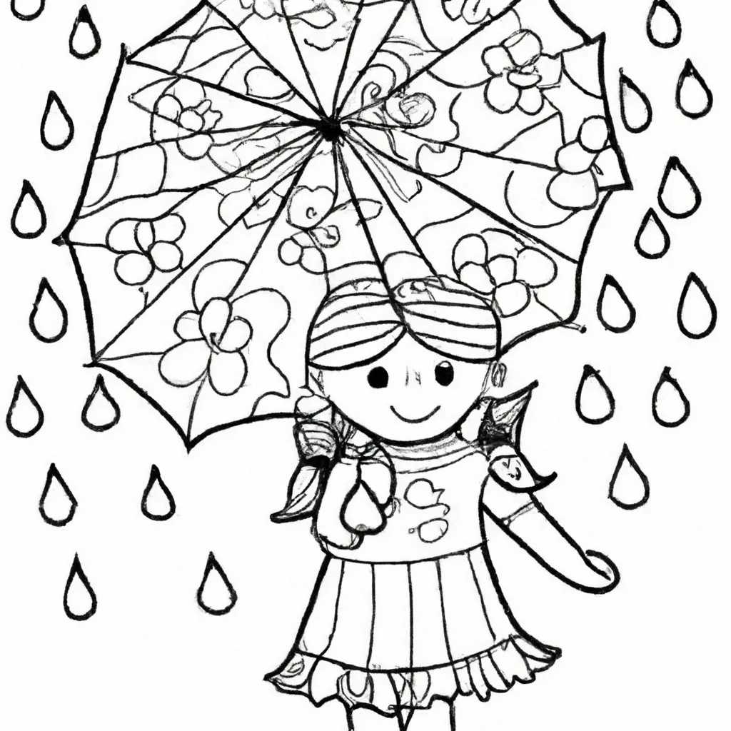 desenho de desenhos chuva dia chuvoso