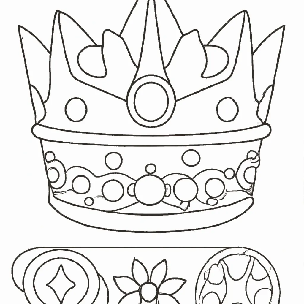 desenho de desenhos coroa