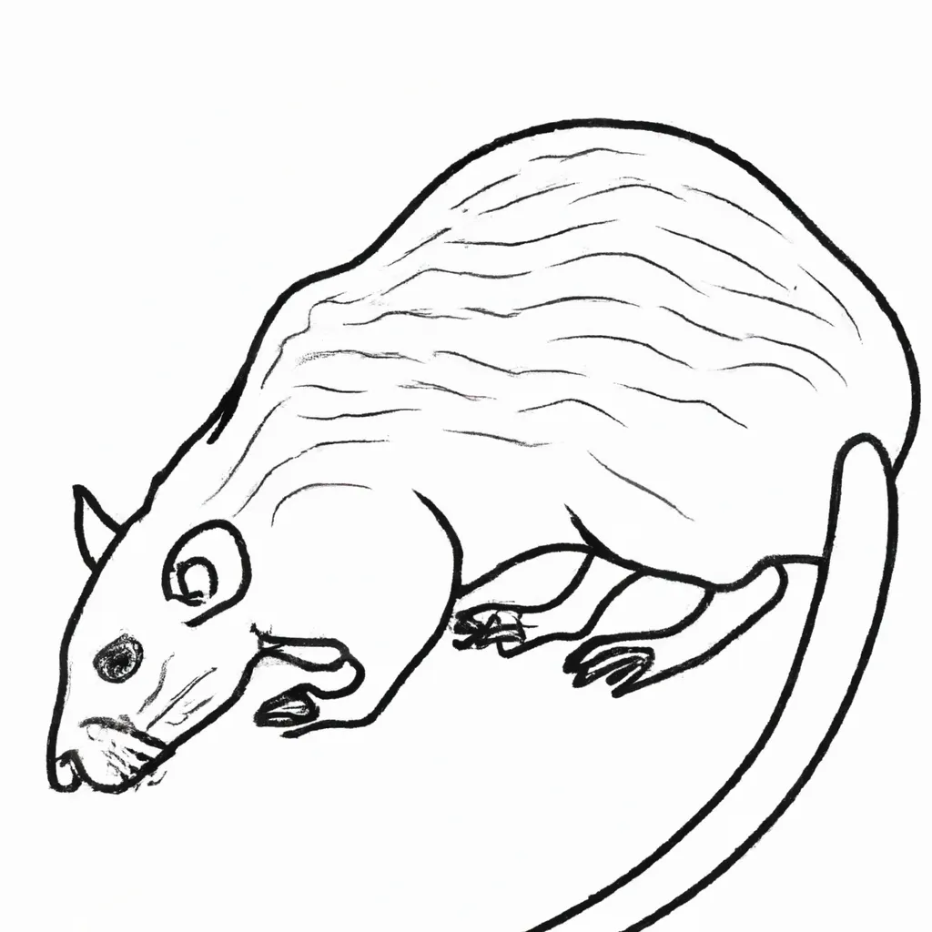 desenho de desenhos de rato