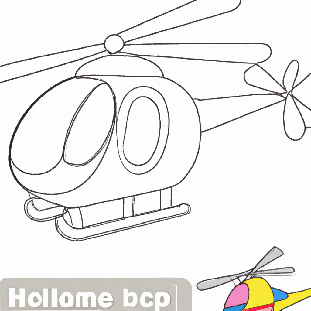 desenho de desenhos helicoptero