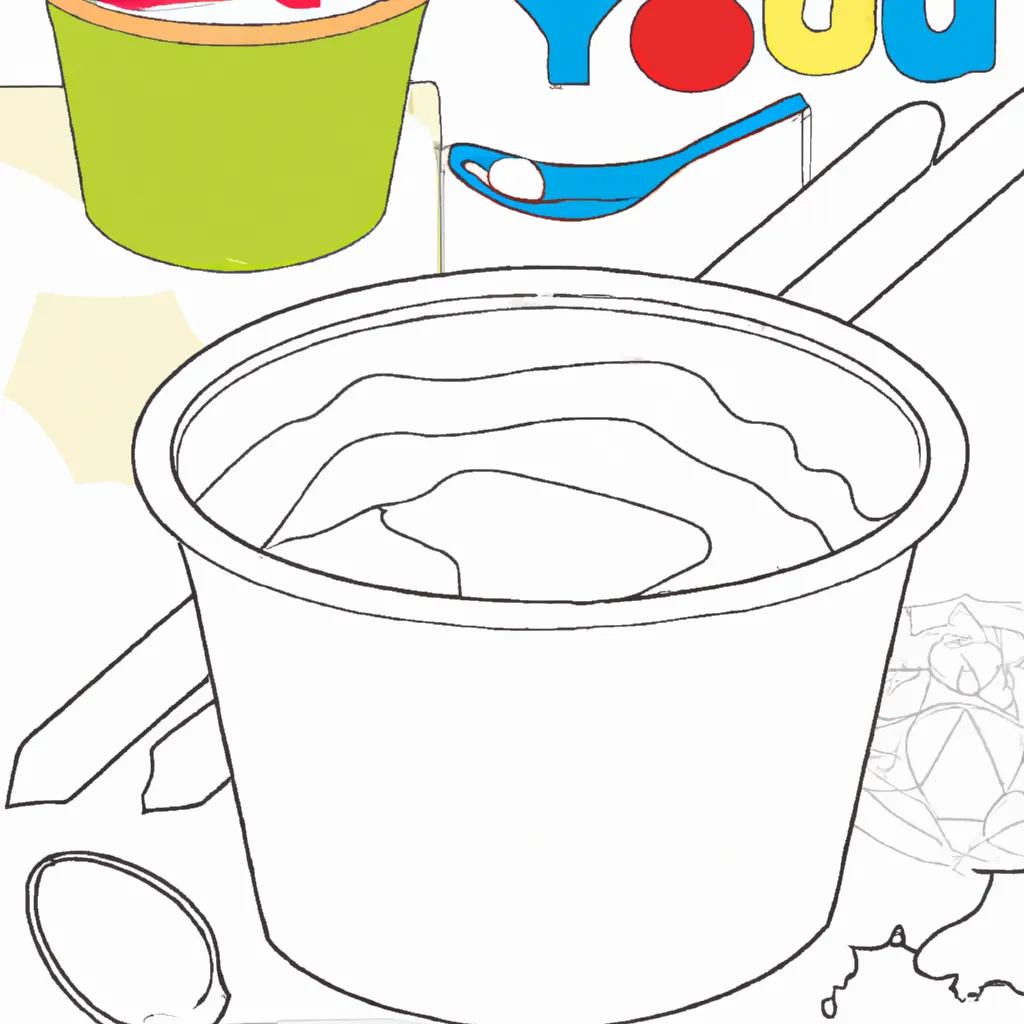 desenho de desenhos iogurte criativos divertidos