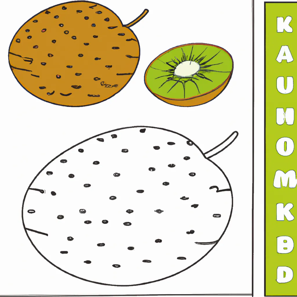 desenho de desenhos kiwi coloridos