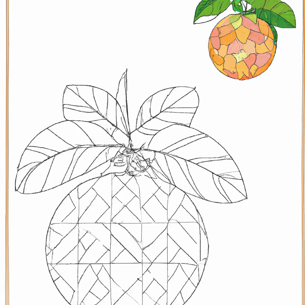 desenho de desenhos laranja