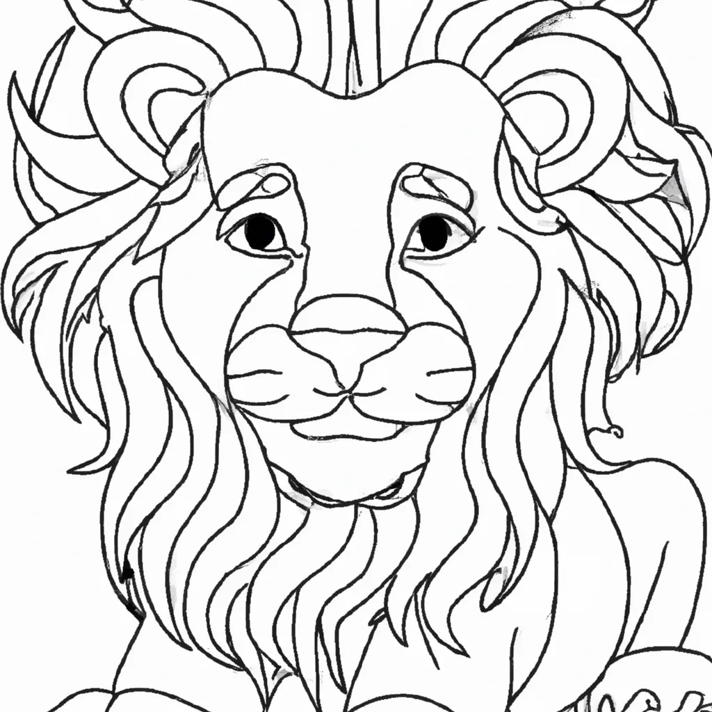 desenho de desenhos leao