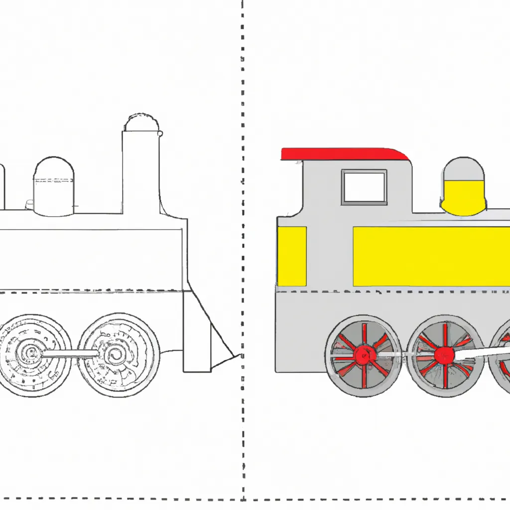 desenho de desenhos locomotiva