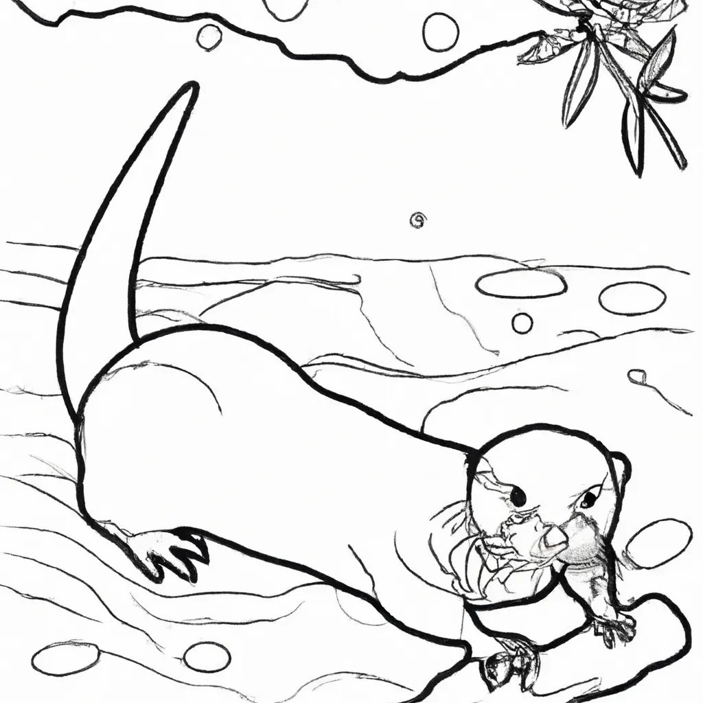 desenho de desenhos lontra