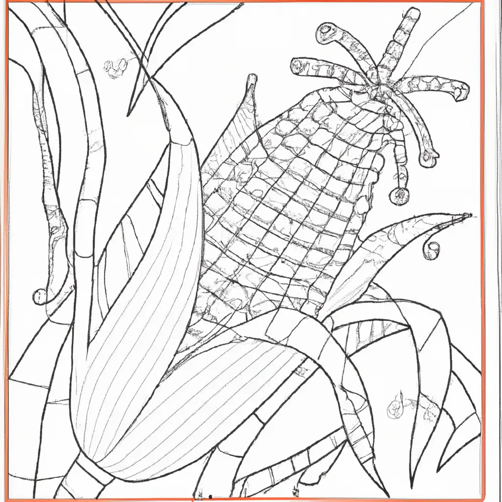 desenho de desenhos milho