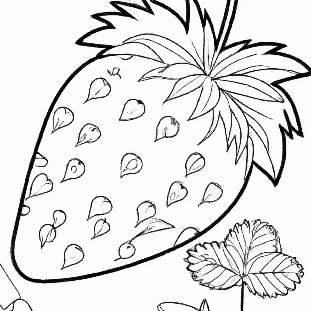 desenho de desenhos morango