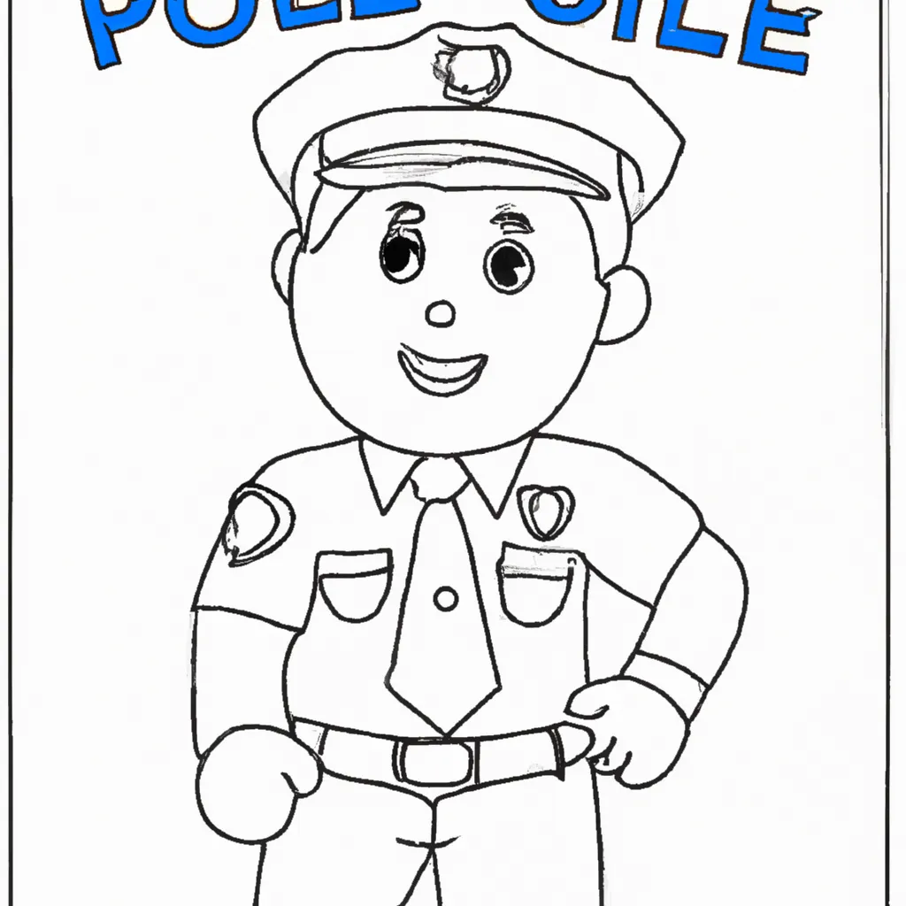 desenho de desenhos policial ilustracoes divertidas