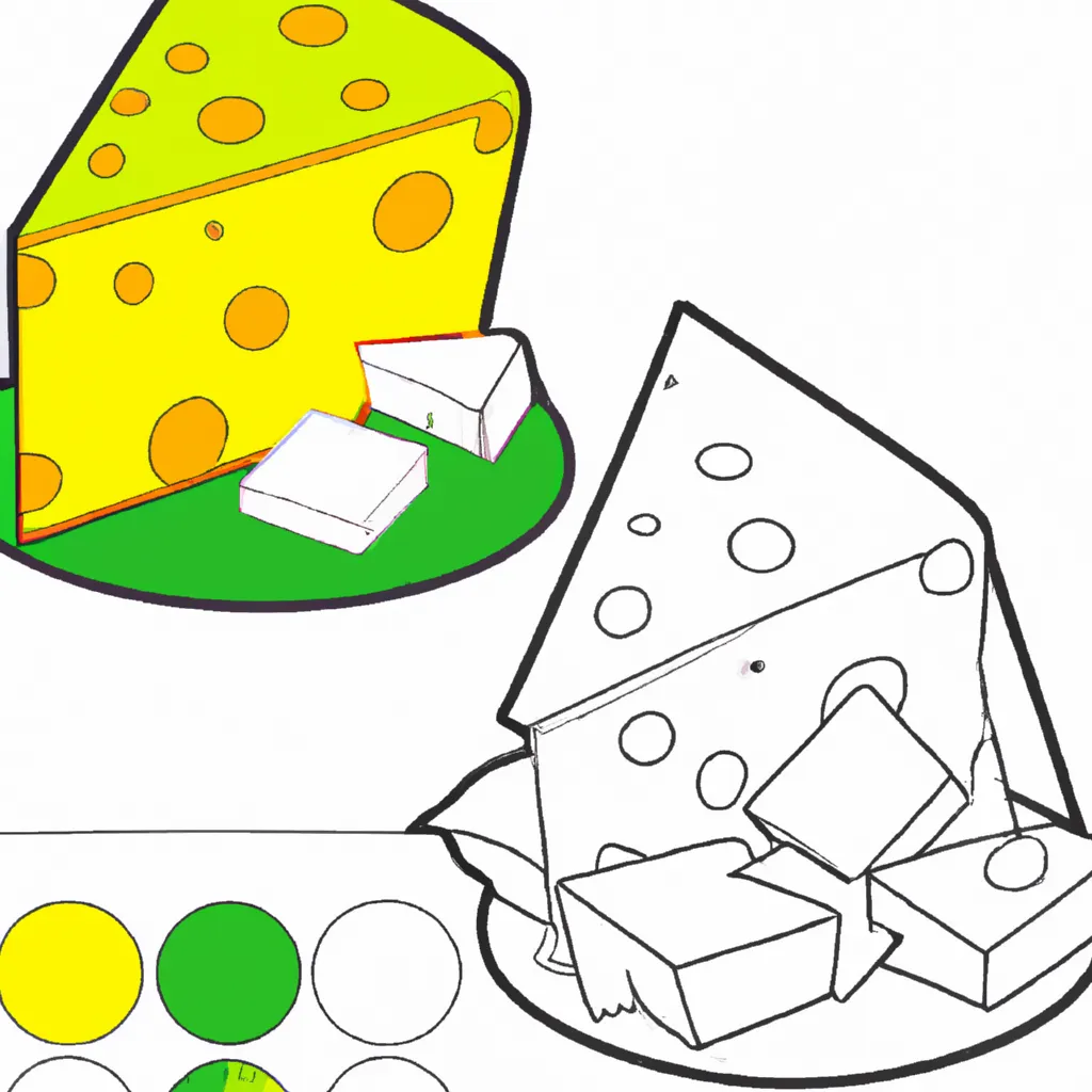 desenho de desenhos queijo