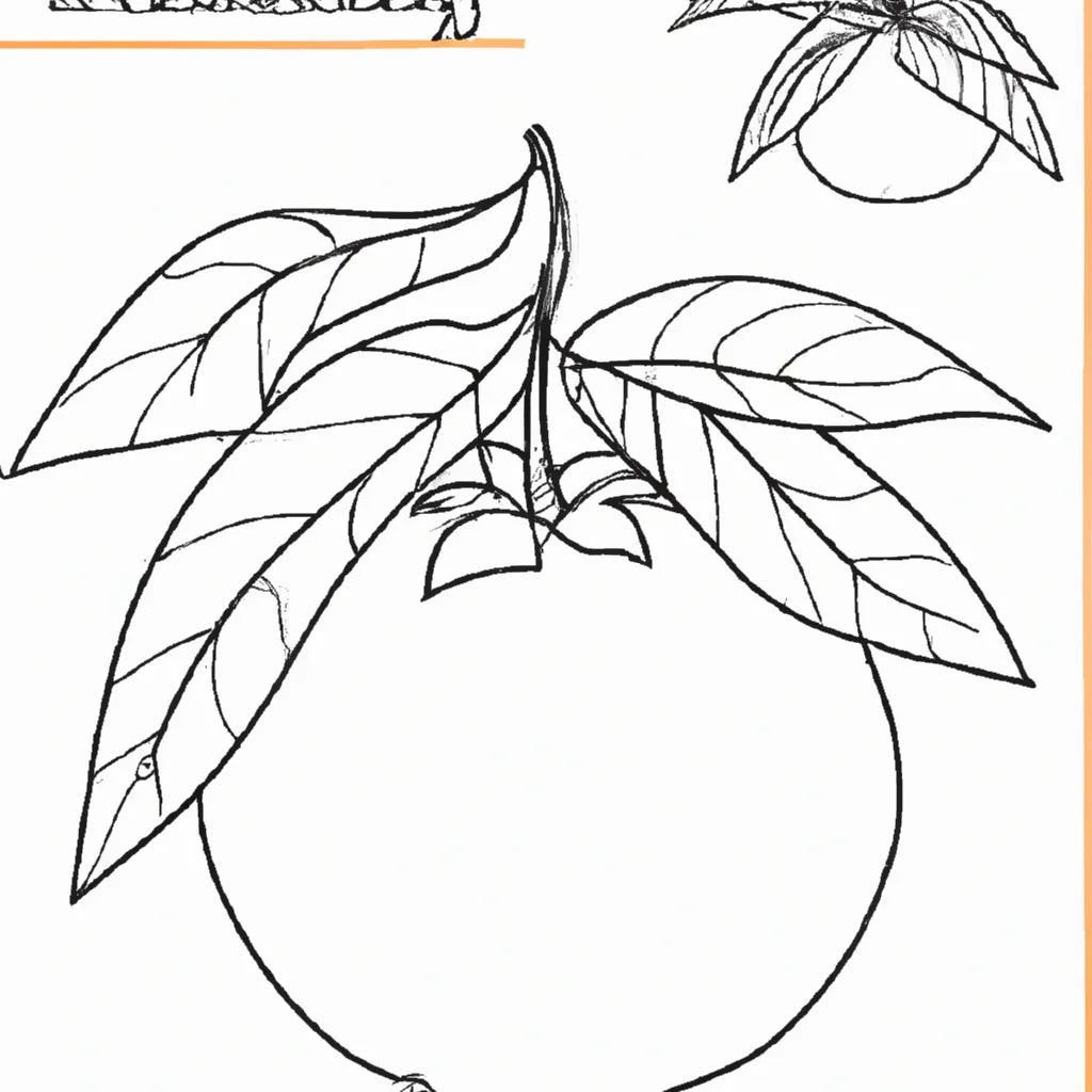 desenho de desenhos tangerina