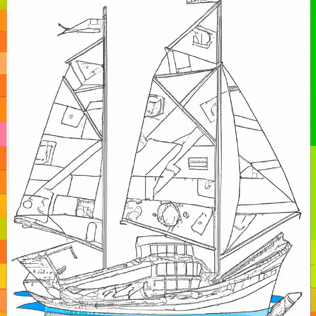 desenho de desenhos veleiro