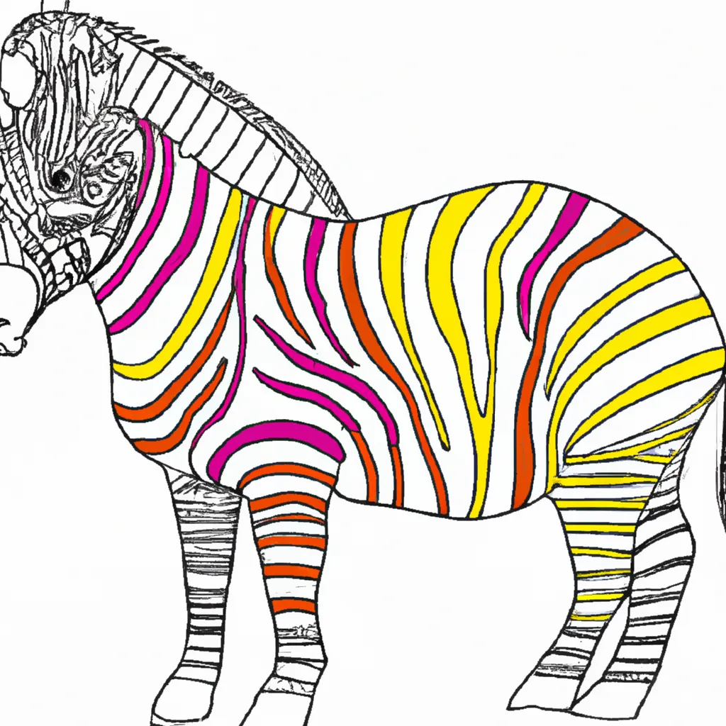 desenho de desenhos zebra